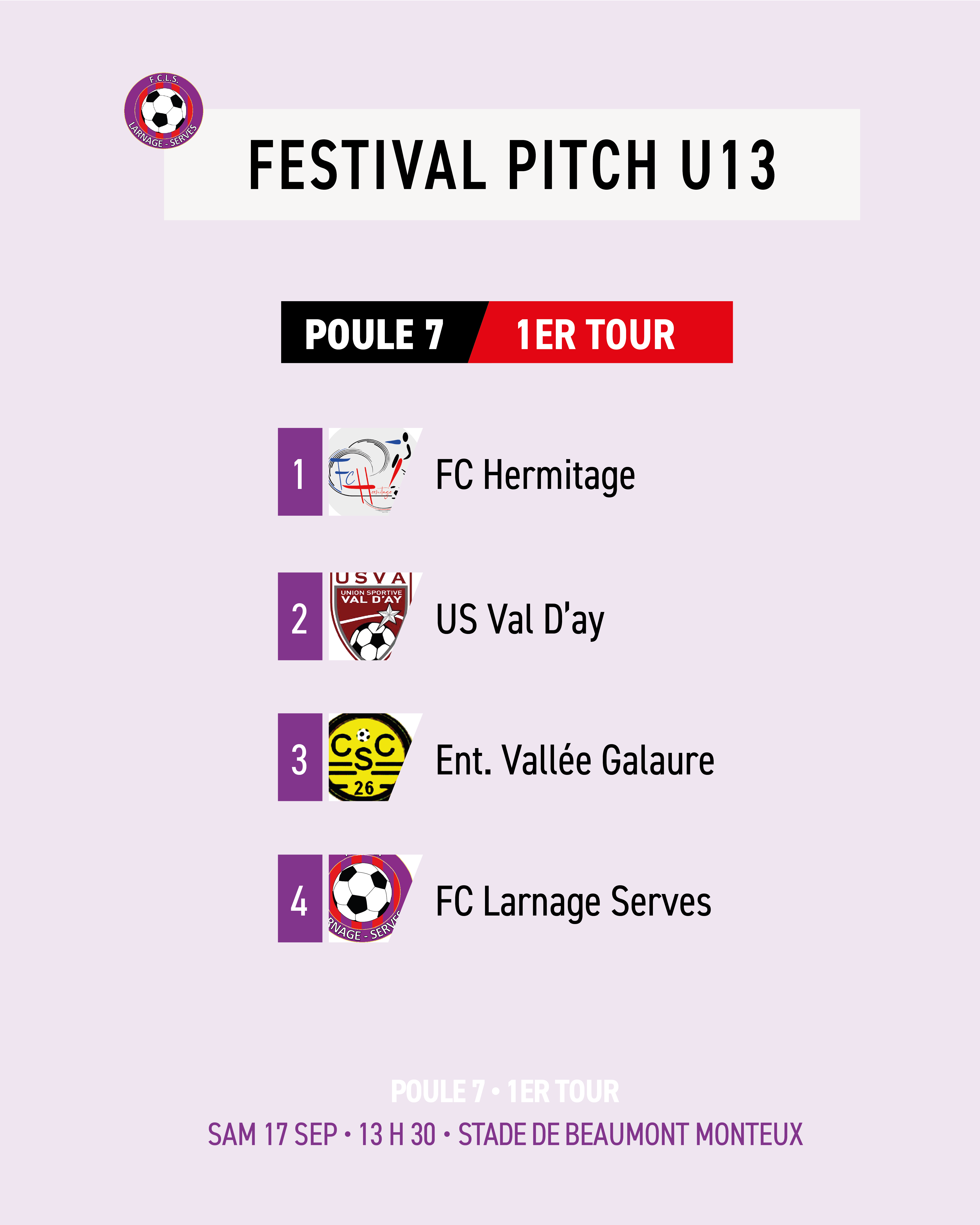 Festival Pitch U13